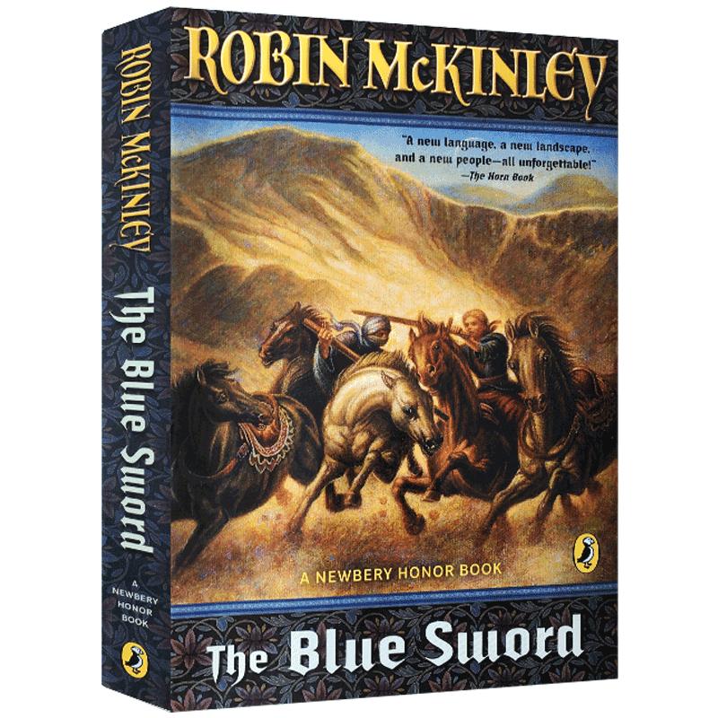 英文原版小说 The Blue Sword 蓝宝剑 纽伯瑞银奖中小学暑假英文阅读 Robin Mckinley 中10-14岁学生课外读物纯英语版