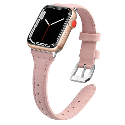 适用iwatch系列小蛮腰皮质表带