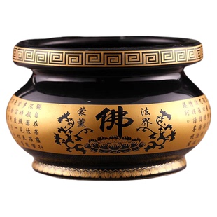 陶瓷香炉家用室内摆件供奉炉烧香炉香灰炉招财进宝插香炉送金沙