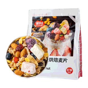 包邮福事多酸奶果粒烘培麦片500g冲饮谷物零食懒人营养早餐即食