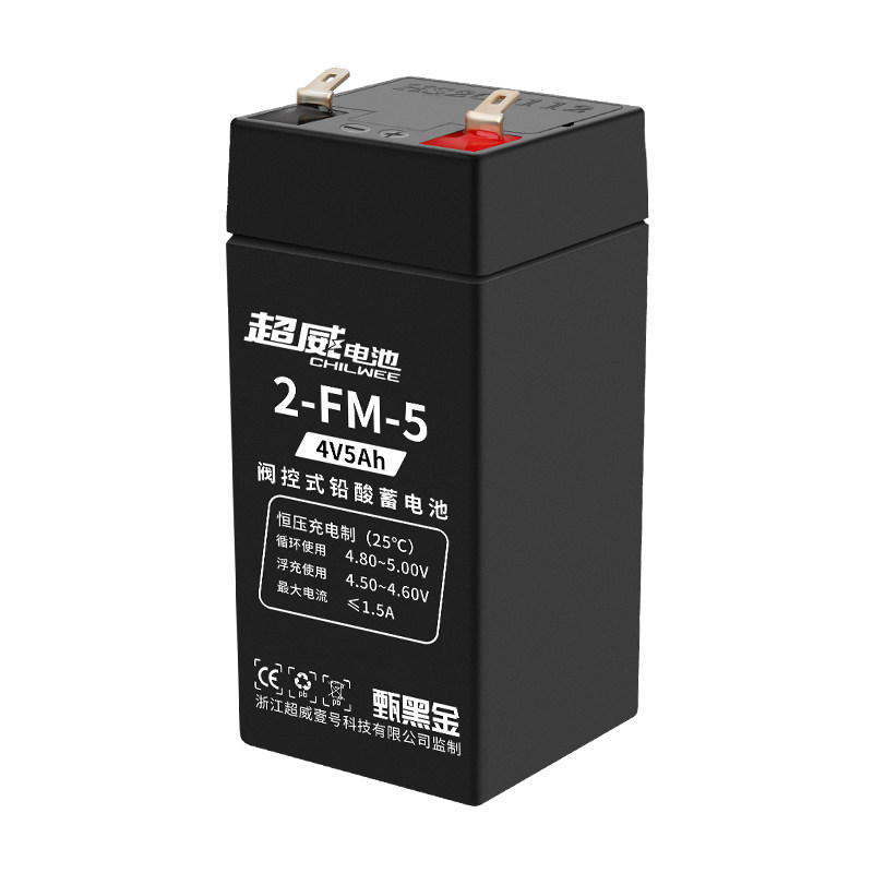 超威甄黑金电子秤电池4V4ah