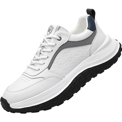 新款【真牛皮+减震厚底】男鞋潮