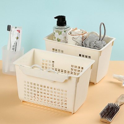 塑料挂钩收纳篮多功能厨房洗漱篮子宿舍浴室挂篮筐整理收纳