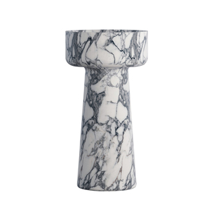 MonBlari 琬宝丽独立式圆形奢石家用阳台洗手盆柱盆洗漱洗脸盆