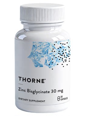 Thorne悦恩美国进口双甘氨酸锌胶囊螯合易吸收60粒M291NC