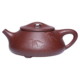 砂仙正品宜兴紫砂壶纯全手工原矿刻绘景舟石瓢泡茶壶高档茶具套装