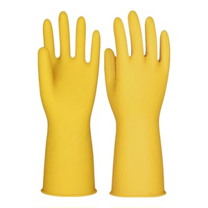 加厚牛筋乳胶橡胶手套厨房清洁防穿刺劳保耐用家务厨房洗碗手套