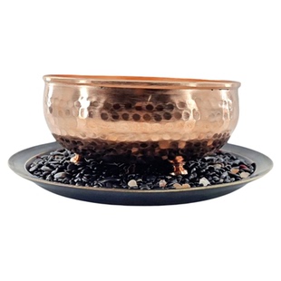 新中式加厚纯铜扬州狮子头锤点锅龙虾汤泡饭鼓型铜锅紫铜餐具