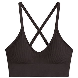 HM女士内衣文胸冬季中度支撑舒适无痕可调节肩带运动上衣1120585