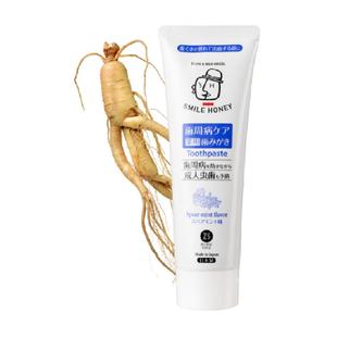 泽托克日本进口 牙膏固齿防蛀口气清新人参护龈牙膏