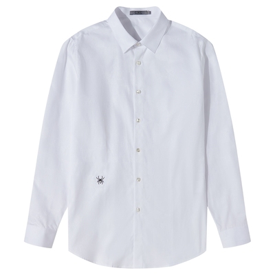 cnc男装长袖刺绣薄款衬衫