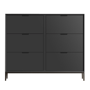 意式极简烤漆超薄鞋柜家用门口入户大容量玄关小户型翻斗柜可定制