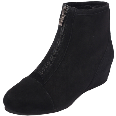 内增高轻便秀气舒适软底磨砂皮靴