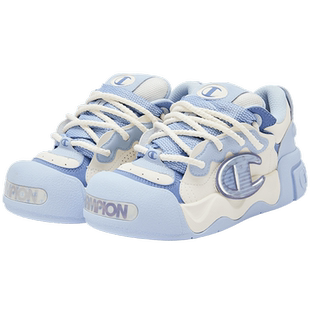 Champion冠军板鞋25秋冬新款膨膨大头鞋女厚底运动鞋男红色休闲鞋