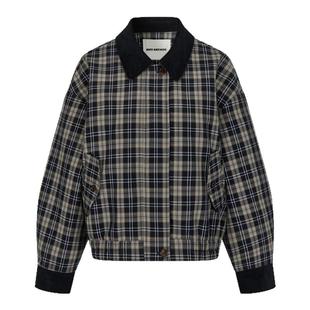MHV ARCHIVE 25新款 复古暗格纹女士宽松夹克外套