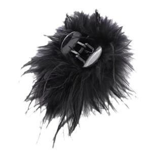 赵思璐同款~高级不失颜值的鸵鸟羽毛抓夹 顿时语塞!