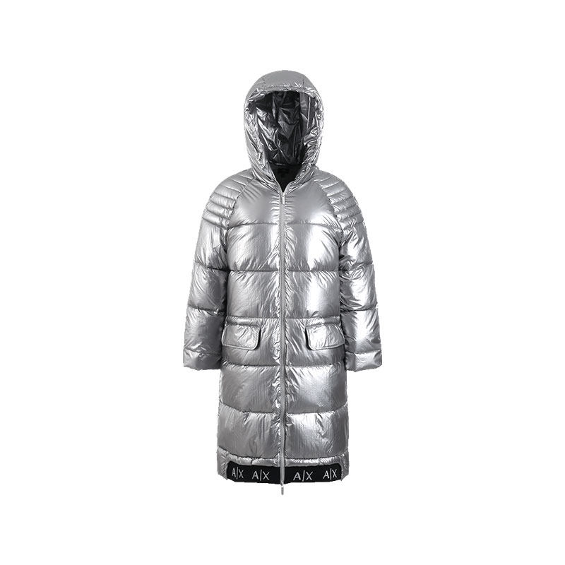 阿玛尼AX连帽棉服大衣外套