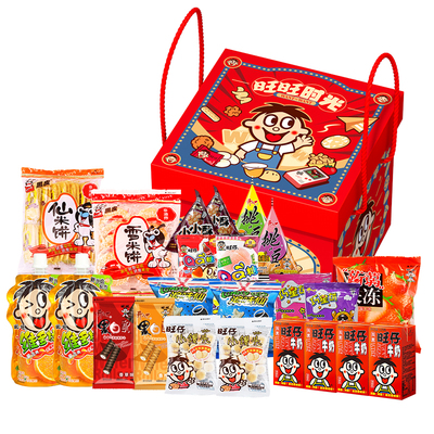 【新年礼盒】旺旺零食大礼包旺旺时光礼盒1388g新年大礼包送亲戚