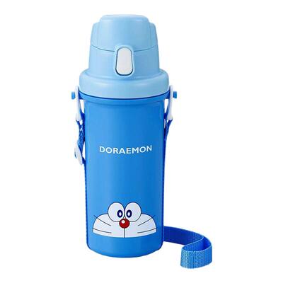 日本制 OSK夏季儿童卡通直饮杯学生上学背带水壶大容量水杯600ml