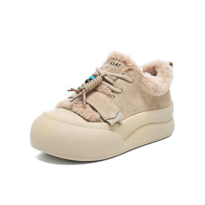 星期六毛毛鞋超火棉鞋板鞋雪地靴