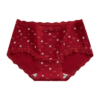 芬腾本命年红色内裤纯棉少女款
