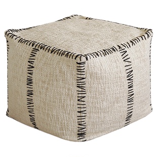 栗石【东方静安】纯棉手工缝线蒲团坐墩中古侘寂风客厅卧室沙发登