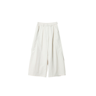 roaringwild a arch 咆哮野兽 军绿色尼龙透气阔腿伞兵工装长裤男