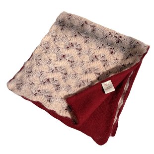 红色纯山羊绒围巾女冬季 100轻奢高级感2026马本命年礼物送妈妈薄