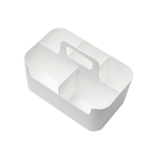 NITORI宜得利家居桌面收纳盒台面整理梳妆台置物手提N塑料收纳篮