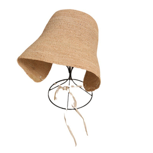 KWAN萝莉帽小清新拉菲草帽子女大头围夏天百搭沙滩旅游度假遮阳帽