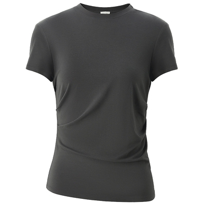 OCHIRLY欧时力收褶修身短袖t恤