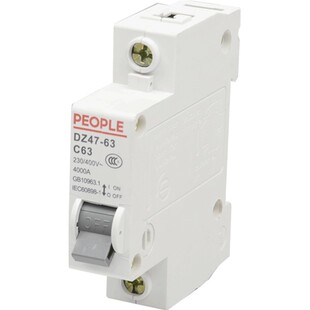 m人民电器空气开关RDB5家用小型断路器2p63A空开短路保护1p 3p4p