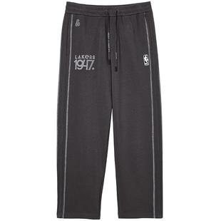 杰克琼斯男装NBA联名湖人队篮球立体卫裤长裤子男款男士2025年秋