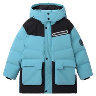 【御寒系列】太平鸟童装儿童羽绒服男童外套女童户外中长款滑雪服