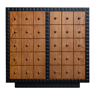 支吾摘星柜餐边柜客厅靠墙收纳柜实木斗柜卧室储物柜家用中古风