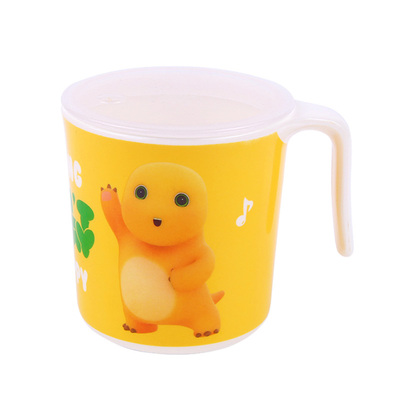卡通儿童水杯宝宝家用带盖牛奶杯