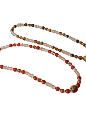 红玛瑙女款圣诞新年礼物双圈手链