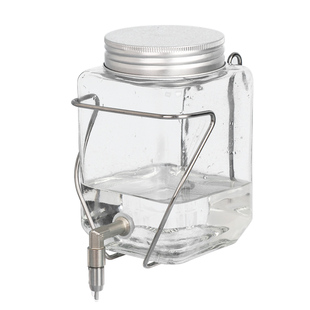 鹦鹉喂水器玄凤鸟用撞针水壶自动喝水器玻璃牡丹和尚小太阳饮水器