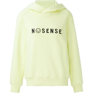 【折扣】NOSENSE OFFICIAL 秋冬女士刺绣棉质平纹布卫衣