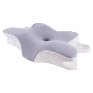 蝶形枕头护颈椎助睡眠枕芯家用单人成人睡觉专用侧睡记忆棉枕平躺