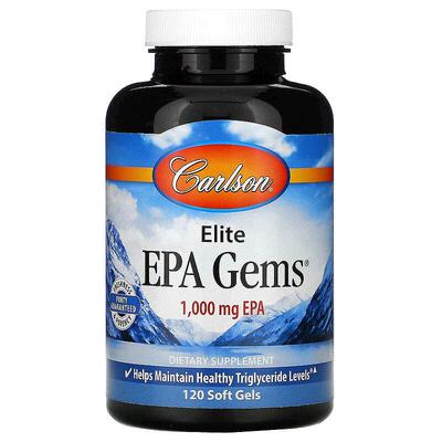 香港直发Carlson labs精华EPA宝石软凝胶无人工防腐剂胶囊120粒