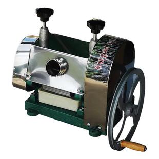 手摇甘蔗榨汁机手动压榨机商用家用甘蔗机台式不锈钢榨汁机