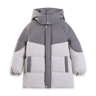 EBAER儿童棉服2025冬装新款男童女童防风保暖棉袄外套中长款棉衣