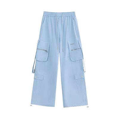 it FIVECM夏季超薄款冰丝工装裤男女2026宽松直筒休闲长裤