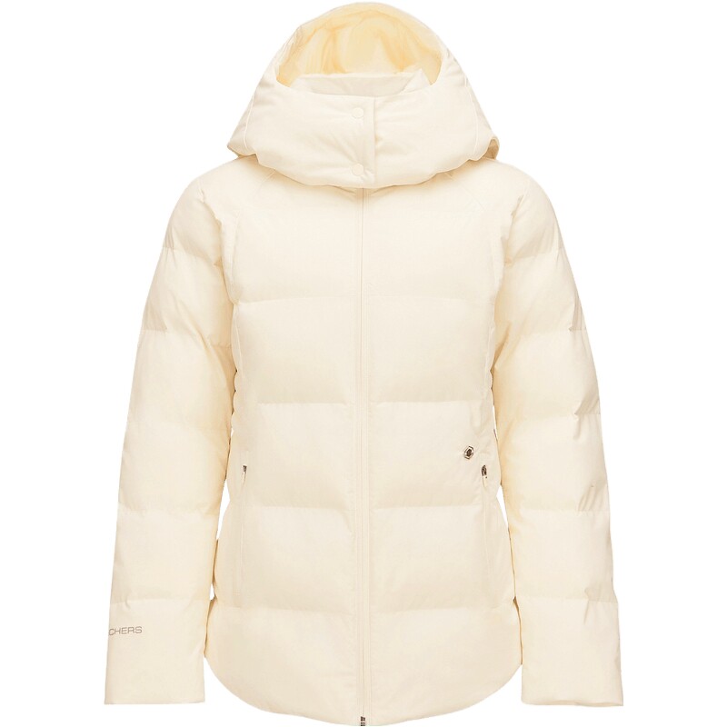 SKECHERS斯凯奇女子运动休闲棉服外套P424W070-02EP