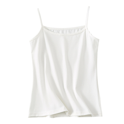 白色棉吊带背心女内搭夏季薄款