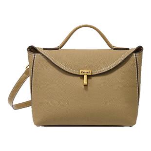 【美国Hotend】轻奢百搭纯色牛皮锁扣翅膀包