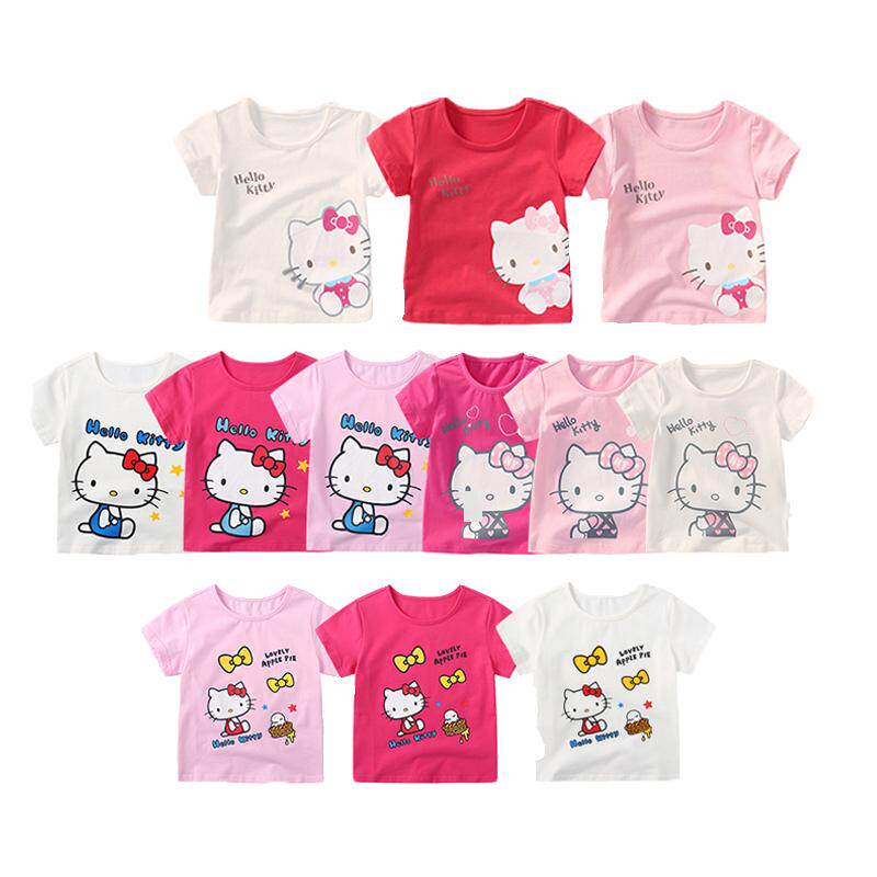 HelloKitty圆领可爱短袖女童T恤