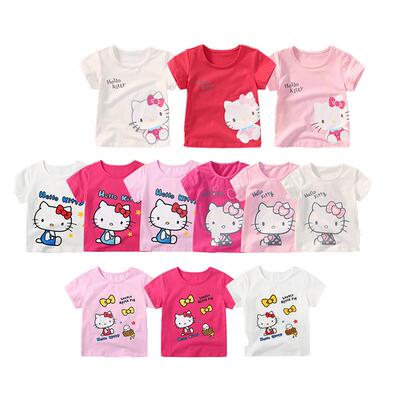 HelloKitty圆领可爱短袖女童T恤