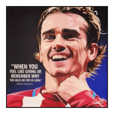 球星安东尼.格里兹曼挂画